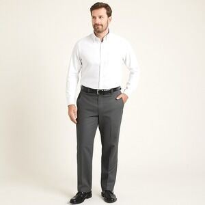 Dockers Men's Gray Straight Fit Flex Comfort Dress Pants Size ~40x34